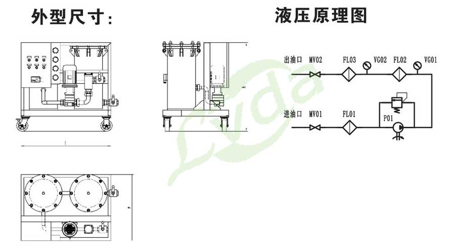1-1ZPGA24Q48 高固含量滤油机表形图