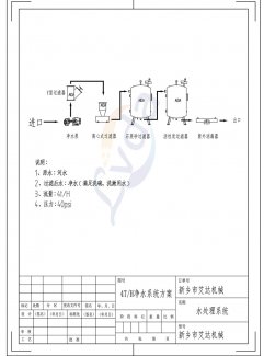 水处置系统全自动自洗濯过滤器设备图纸